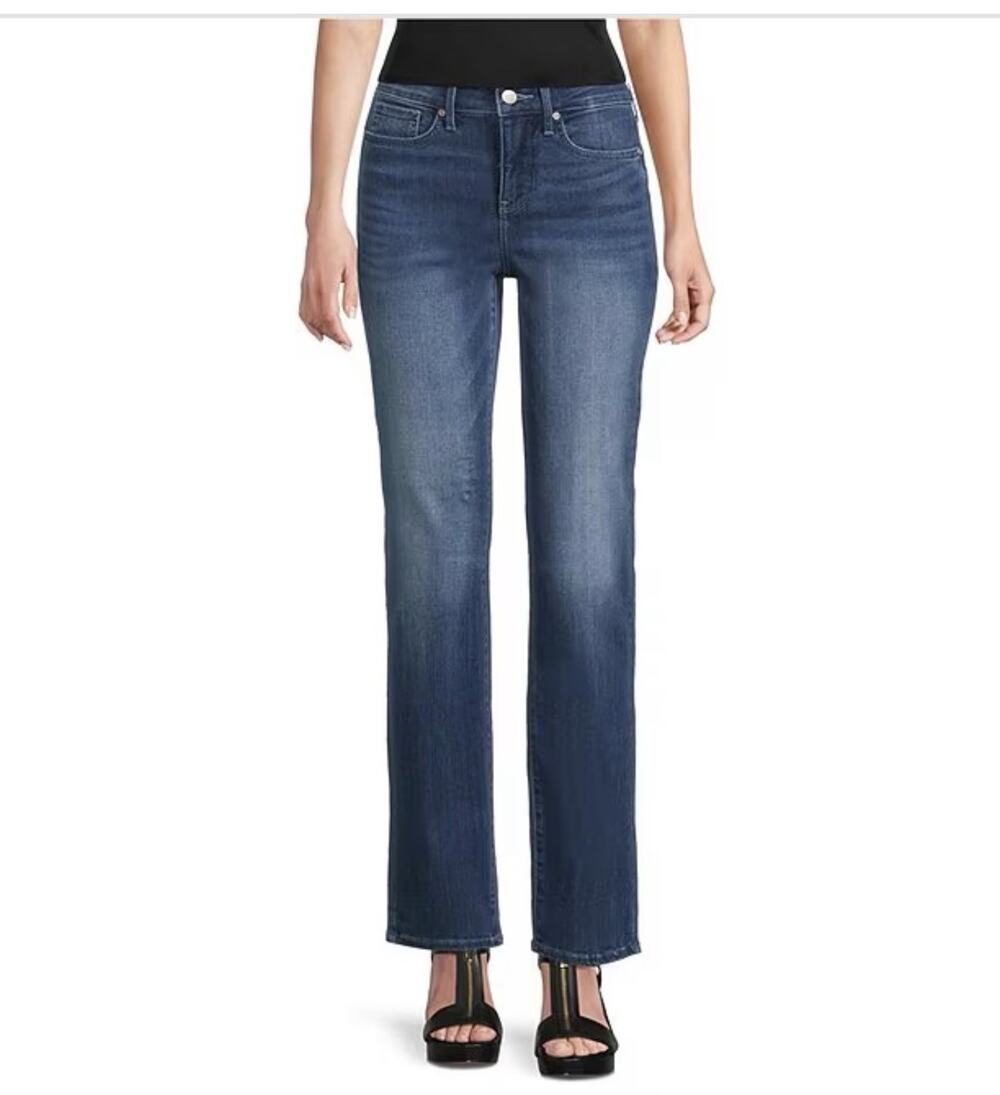 NYDJ Marilyn Straight Leg Jeans Women's Blue Lift Tuck Slimming Stretch Size 24W